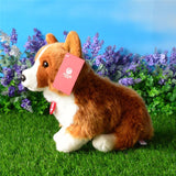 Simulation Puppy Dog sttuffed Plush 25CM Welsh Corgi Pembroke